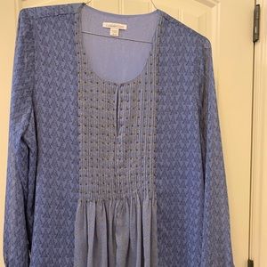 Blue long sleeve blouse
